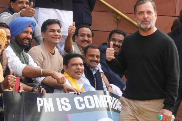 Rahul Gandhi during Budget Session of Parliament