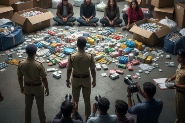International Drug Racket Busted by Delhi Police; 18 Lakh Psychotropic Tablets Seized