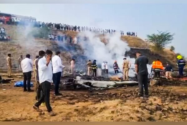 DGCA team visits Ajit Pawar plane crash site