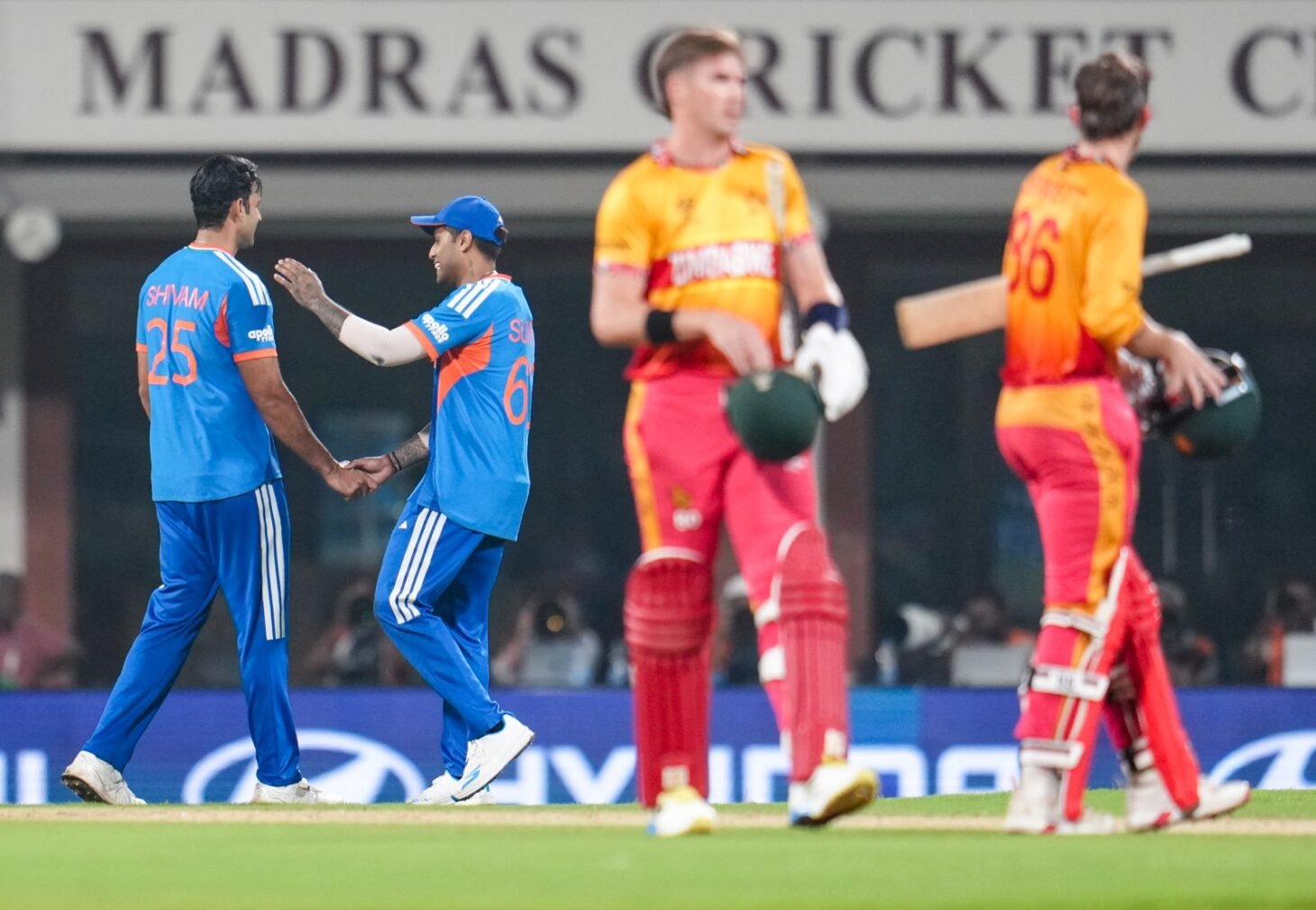 Abhishek Sharma, Hardik Pandya and Tilak Varma Power India to 72-Run Win Over Zimbabwe to Stay Alive in T20 World Cup