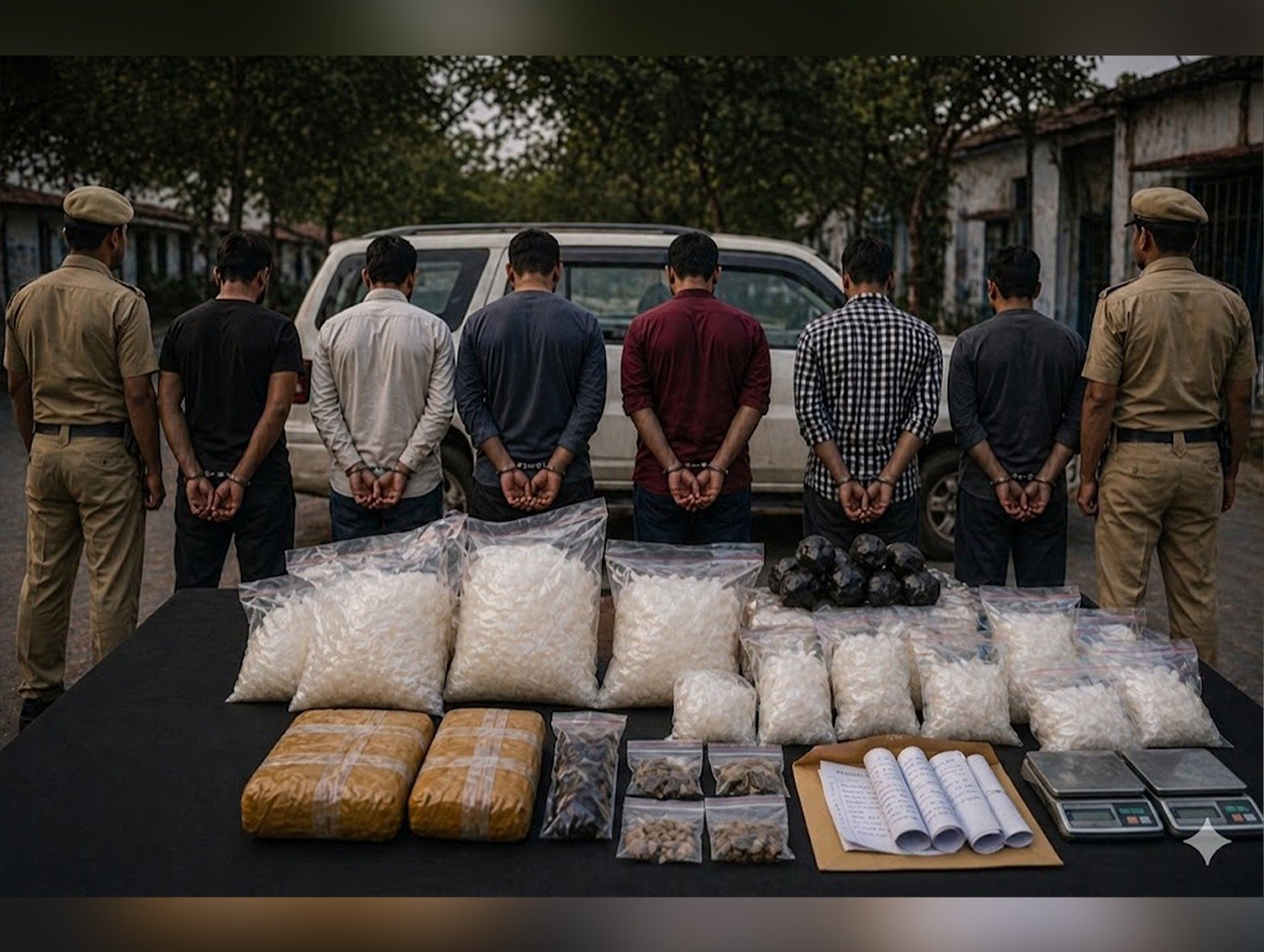 Six held in J&K drug crackdown, assets worth Rs 73 lakh attached