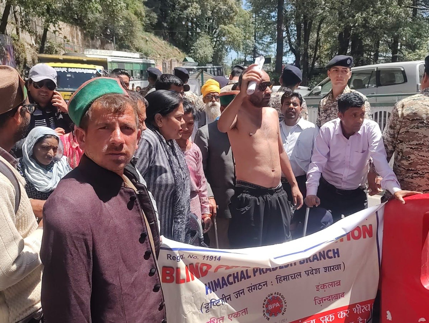 Shimla protest