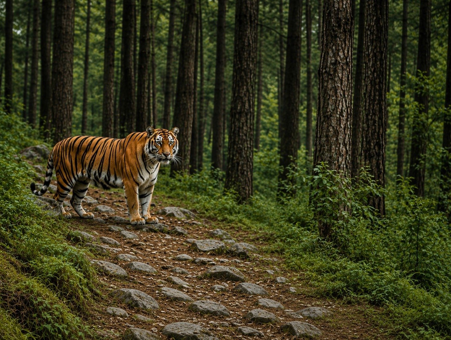 Forest Officials Intensify Monitoring After Tiger Sighting Near Rajaji Corridor